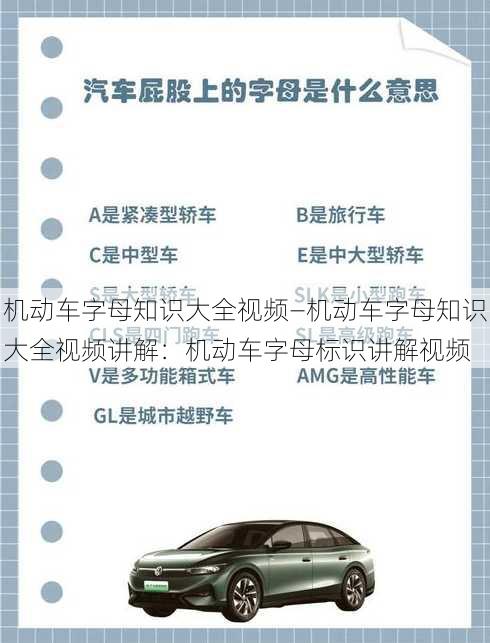 机动车字母知识大全视频—机动车字母知识大全视频讲解：机动车字母标识讲解视频