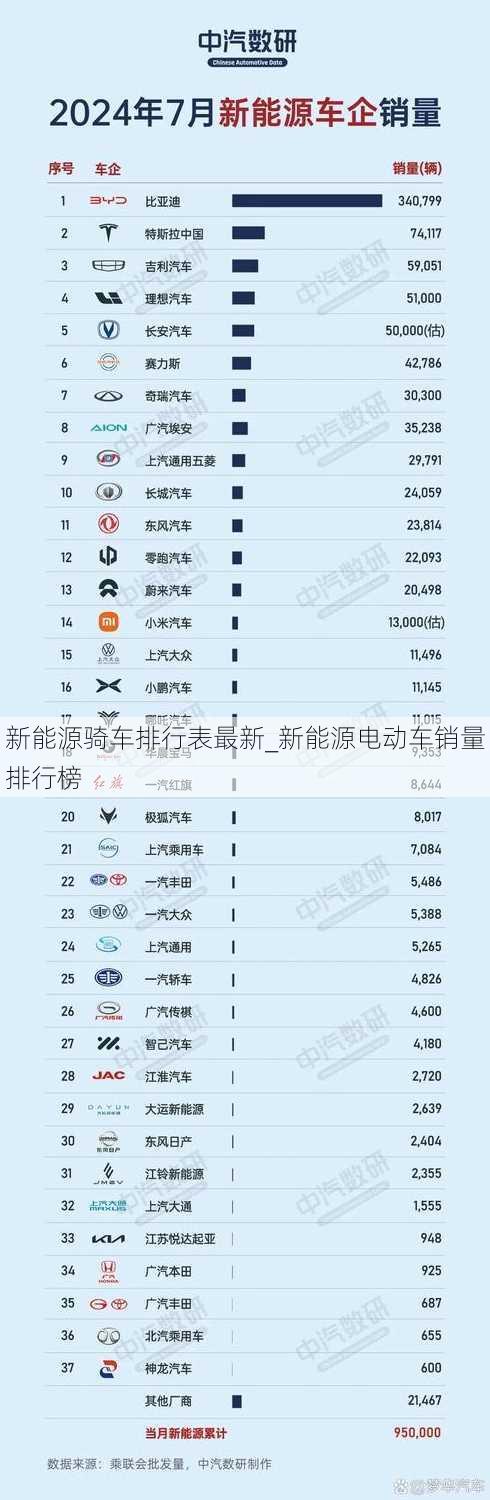 新能源骑车排行表最新_新能源电动车销量排行榜