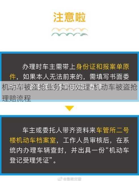 机动车被盗抢业务如何处理-机动车被盗抢理赔流程